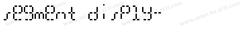 segment disply字体转换